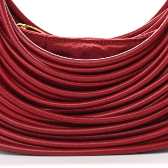 Bottega Veneta Double Knot Tote Bag In Red Tubular Spaghetti - Picture 6 of 10